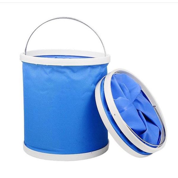 

1pcs collapsible bucket barrel water container outdoor camping fishing car folding fe23