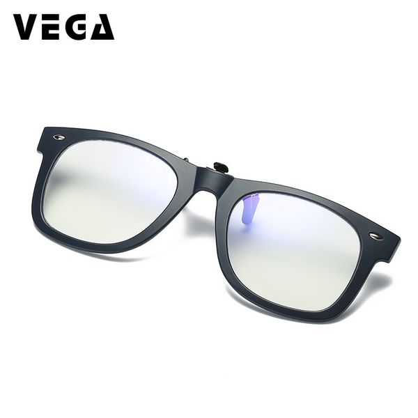 

vega anti blue light clip on sunglasses over glasses sun glasses polarized women man flip up fit over computer 237, White;black