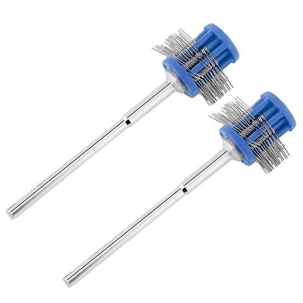 

professional 2pcs polishing brushes 1mm wire jewelry brush making tool with handle jewellery tools for jeweler blue