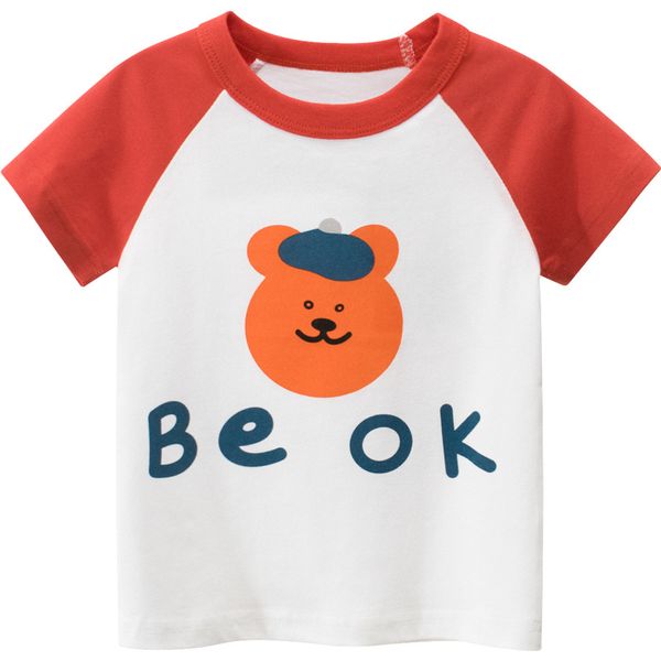 

2-8 y toddler boys t-shirts casual cartoon short sleeve stitching for boy summer 2020 baby boy tshirts new arrival tees, Blue