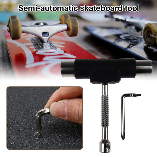 

skateboard tool all in one semi-automatic skateboard tool removable with file labor-saving wrench scooter