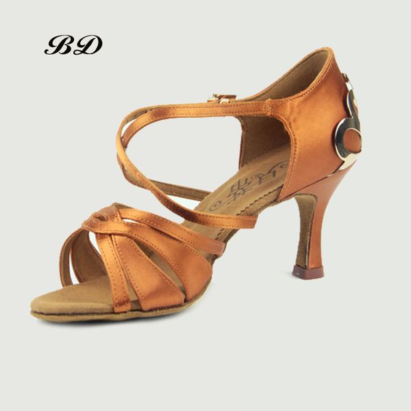 

grade dance shoes ballroom women latin shoes imported satin bdsasan bd 2383 diamond buckle high-grade metal heel sandals hot