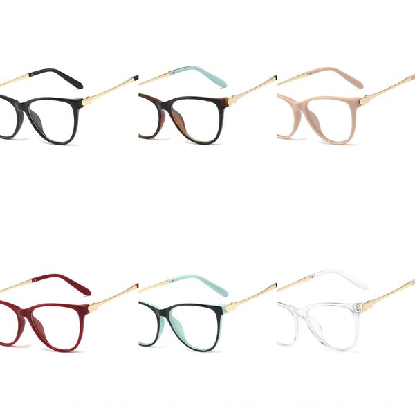 

93309 plain women's fashion metal frame can be equipped myopia glasses with myopia glasses, Silver