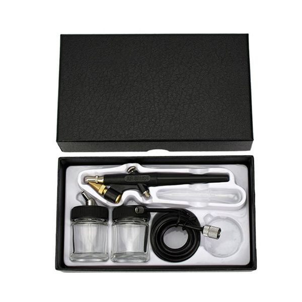 

mini airbrush compressor kit feed single action paint spray tool for body makeup