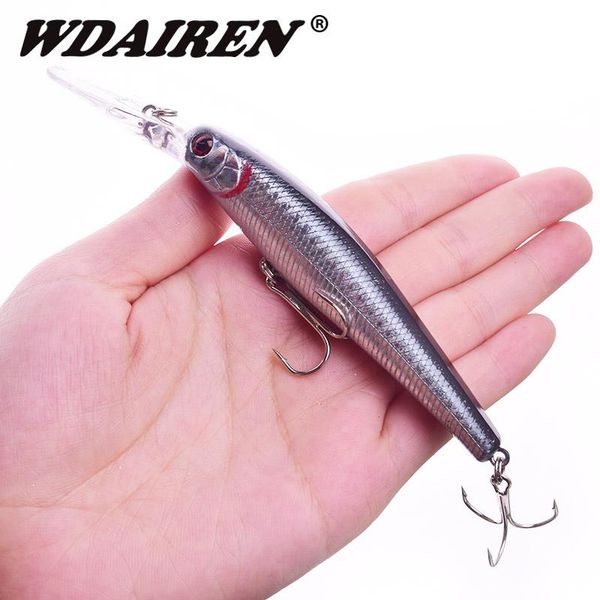

1pcs laser hard bait japan fishing lures 125mm 14g suspension wobblers minnow tackle artificial plastic bait bass crankbaits gibhf