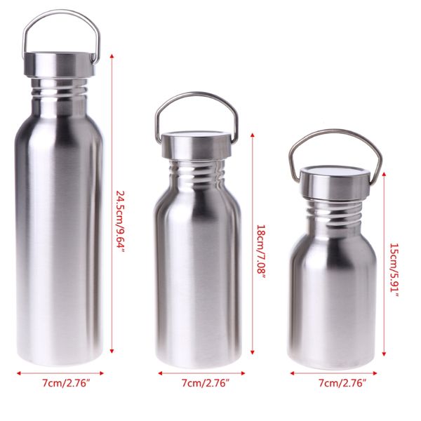

cycling stainless steel water bottle camping bicycle outdoor sports travel tools