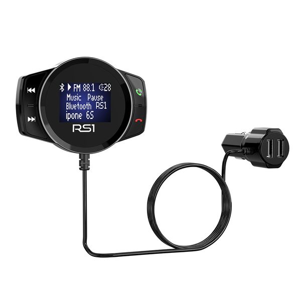 

bluetooth fm transmitter car mp3 player fm modulator handsdual usb digital display 3.1a quick car charger