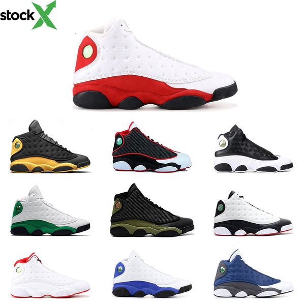 

2020 basketball shoes 13 13s love & respect cap and gown city of flight he got game lucky green mens trainers sports sneakers 7-13, Black