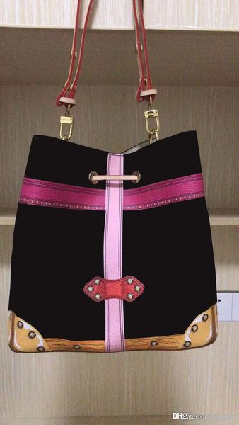 

classic bucket 40649 bag designer bags single uxury inclined shoulder brand fashion famous women handbags crossbody waist graffiti 005a