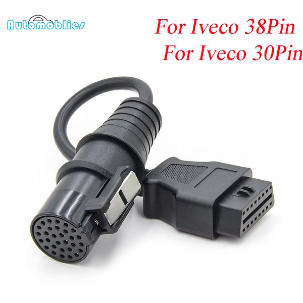 

for iveco 38 pin odb obd2 diagnostic cable adapter to 16pin obdii connector car diagnostic tool for iveco 30pin 38pin odb2 cable