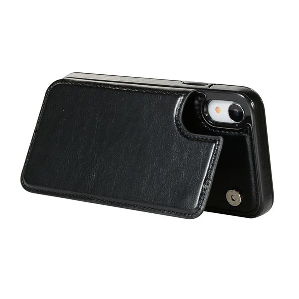 

retro phone antidrop holder cover case w/card slot for iphone xr