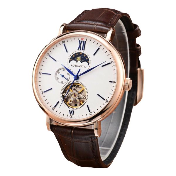 

icw watch mens watches luxury automatic watch day date diamond waterproof mechanical watch fashion man watchs wholesale, Slivery;brown