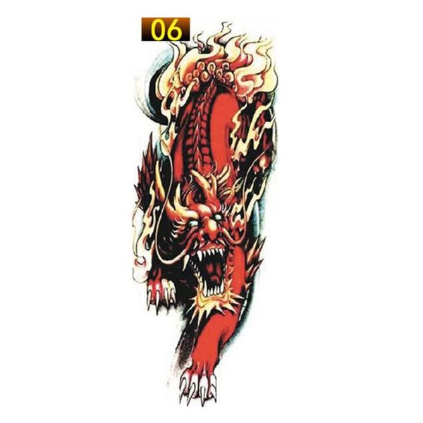 

1pcs full arm flower tattoo sticker waterproof temporary tattoo sleeve men women body paint water transfer fake tatoo sleeve
