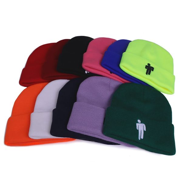 

women's hat men star wth the same billie eilish wool hat embroidery autumn winter casual outdoor headless caps green red pink.w