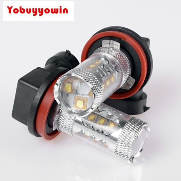 

2x 80w 800lm h11 led car daytime running light 12v head fog light led drl bulb