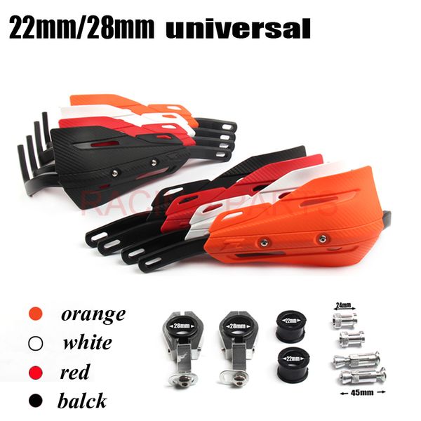 

handguards hand protectors with aluminium insert for motocross 7/8" 22mm handlebar 1 1/8" 28mm ex exc sx yzf crf