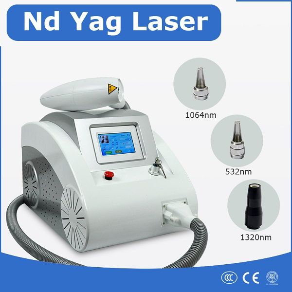 

q switched nd yag laser tattoo removal machine 532nm 1064nm 1320nm remove eyebrow pigment wrinkle beauty equipment, Black