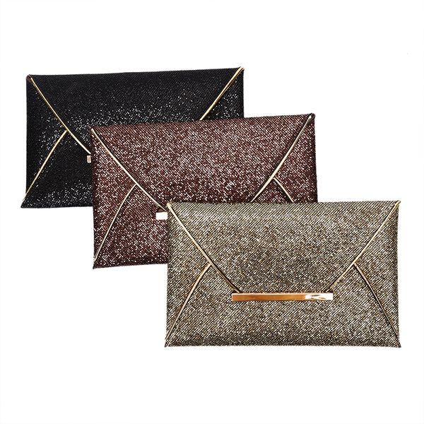 

1pcs pu sequins envelope clutch bag women birthday party evening clutch bags for women ladies shoulder bag purse female