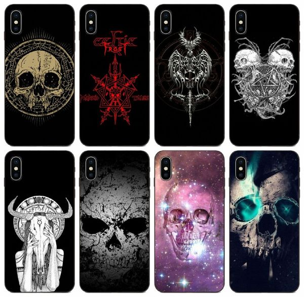 

tongtrade] satanic skull case for iphone 11 pro x xs max 8 7 6s 6p 5s 5p galaxy a6 2018 a60 a6s honor 5x 6x 7x sony xperia m4 soft tpu case