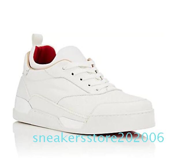 

new black aurelien flat sneakers men's sneakers red bottom shoes double color rivets low wholesale s06