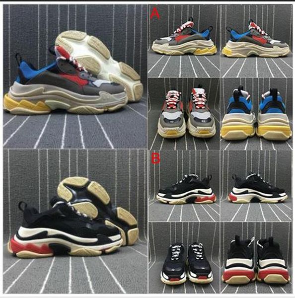 

2019 paris triple-s designer shoes low platform sneakers triple s mens casual women designer shoe casual sports trainers zapatos n1