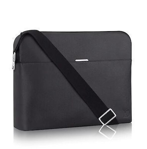 

m34414 anton messenger mm men black real caviar lambskin le boy chain flap bag handbags shoulder messenger bags totes