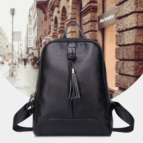 

women's backpack new casual fashion wear-resistant pu leather travel backpack large capacity