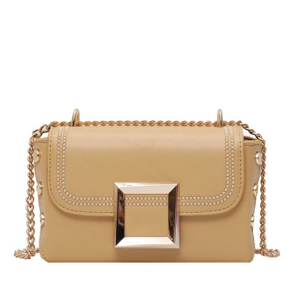 

bag fashion rivet new leather women's handbag chain shoulder bag wallet