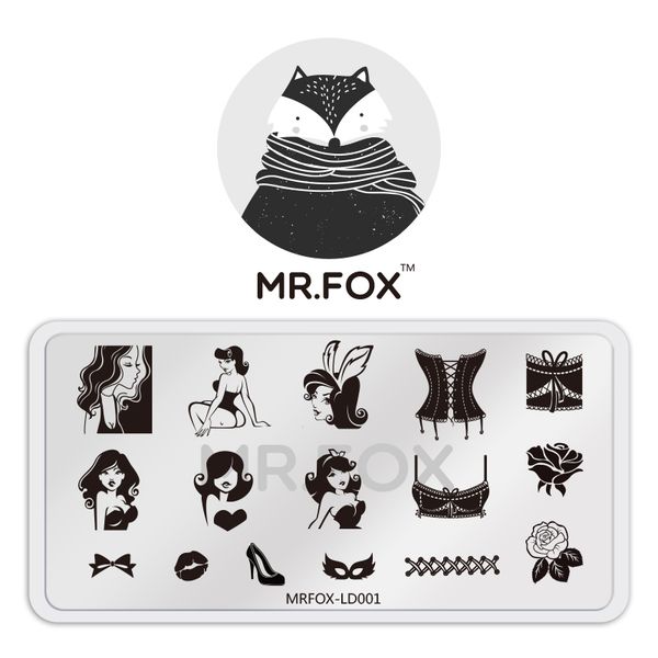 

nail stamping plates template 3d rabbit girl flower series digital image nail art manicure templates salon beauty polish tools, White
