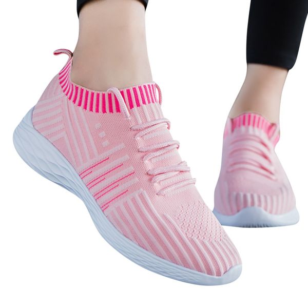 

sneakers women autumn 2019 women's flying weaving socks shoes sneakers casual shoes student running leisure