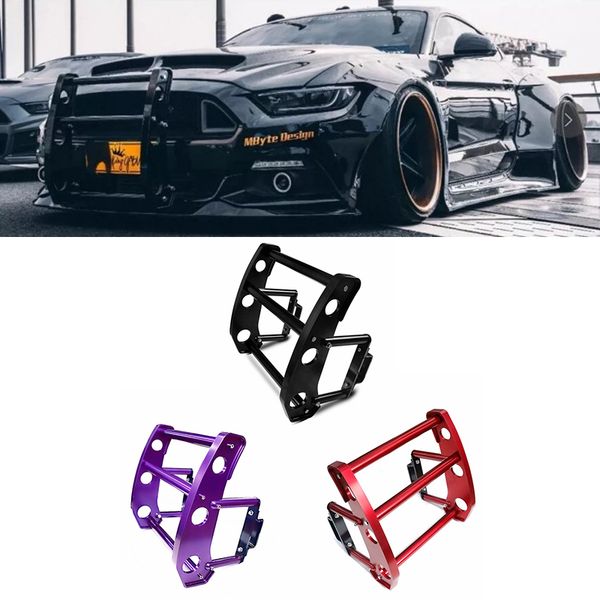 

car modification reinforced bumper surrounded by aluminum alloy front guard bar anti-collision beam for 15-17 ford mustang