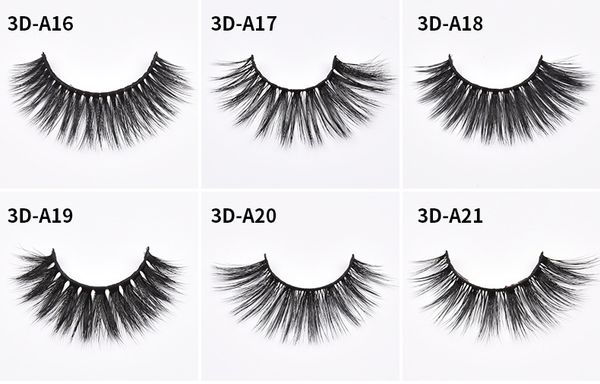 

3d mink eyelashes 5pairs thick fake lashes luxury handmade volume lashes extension reusable false eyelashes