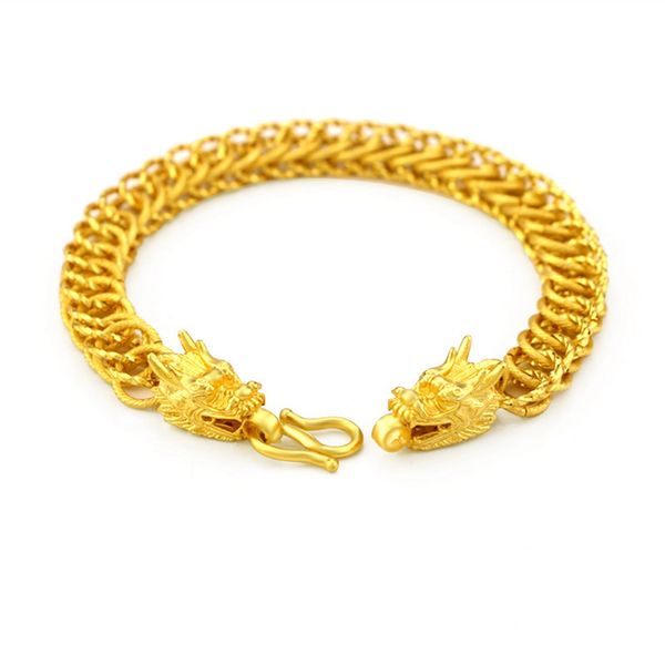 

unique style womens mens bracelet link chain 18k yellow gold filled mesh design fashion wrist chain gift, Black