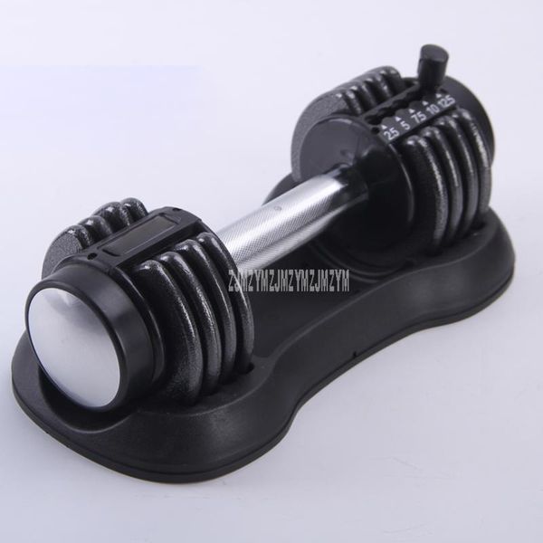 

1pc 12.5lb lady adjustable dumbbell 1s fast weight adjustable for women exercise equipment training arm muscle fitness dumbbell
