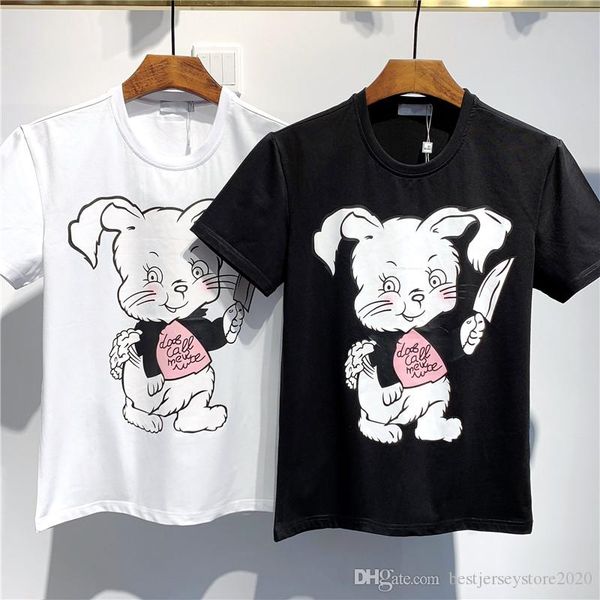 

2020 нова Ѭокона ђболка одежда еѬнй белй мђжка и женка мода Ѭђбака, White;black