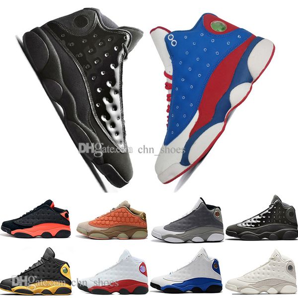 

13 13s cap and gown terracotta blush mens basketball shoes chicago cat black infrared flints bred men sport sneaker designer trainers