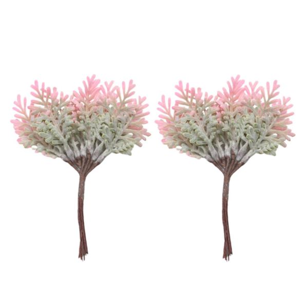 

20x fake leaves decorative foliage flower wedding bouquet xmas home decor