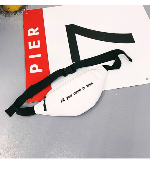 

2019 women`s belt bag harajuku style waist bag hip-hop print letter fanny pack glrsbuty print letter hip bum for travel