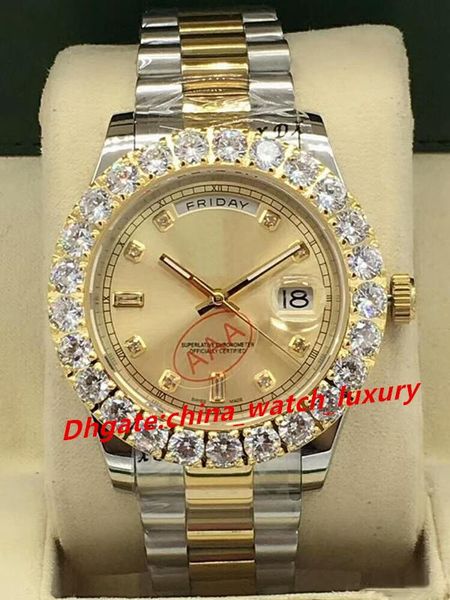 

11 color luxury men watche 2813 automatic movement large diamond watch date di play dial 41mm apphire mirror men 039 watc