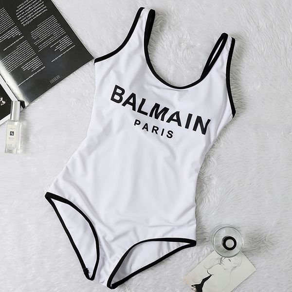 

2020 designer women swimwear brand ladies swimwear letter and pattern one-piece swimsuit women summer clothing various styles of bikinis, White;black
