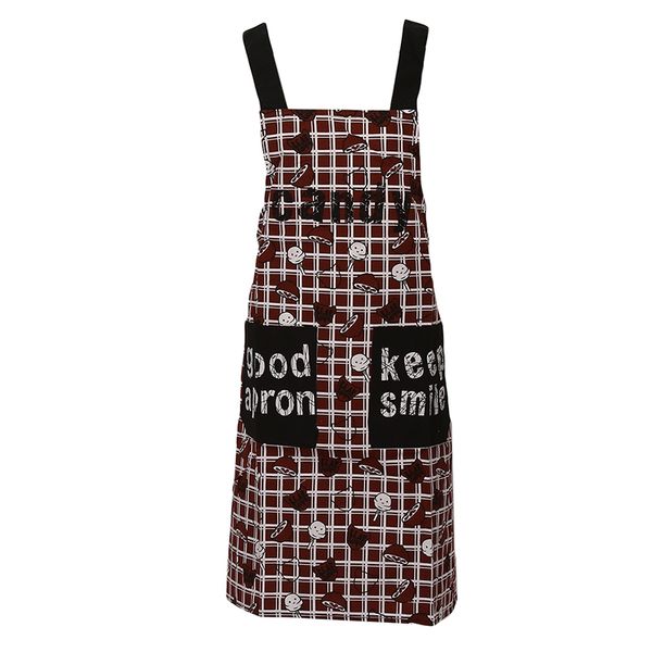 

waterproof oilproof cooking apron cute sleeveless simple kitchen waist gown pocket kitchen restaurant bib cooking apron