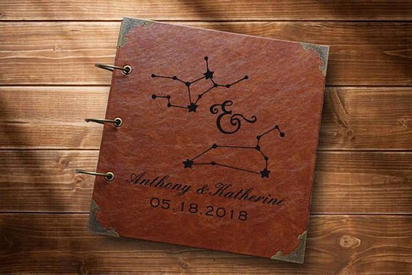 

horoscope p , personalized p , wedding leather ,custom guest ,wedding guest