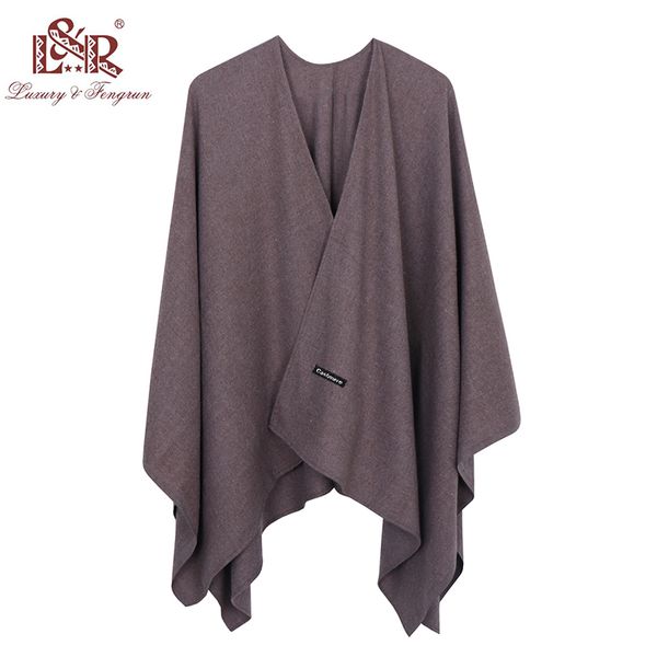 

2018 140*140mm winter square female poncho cashmere wool women poncho scarf solid foulard femme shawl winter excharpe