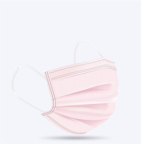 

earloop 3 ply anti ear loop mask face masks dust black/white/pink ehml