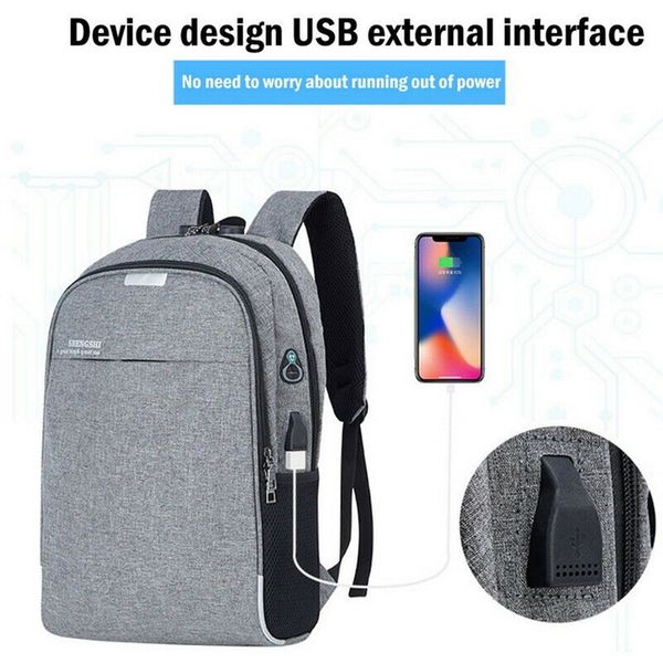 

anti-theft mens womens usb charging backpack lapnotebook travel school bag lapnotebook sleeve case