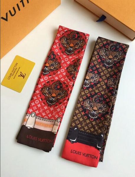 

роскошные дизайнеры высокого качества подражали шелковой ткань ленты многофункциональной головного платка галстук волосы лента louιs vuιtton, Blue;gray