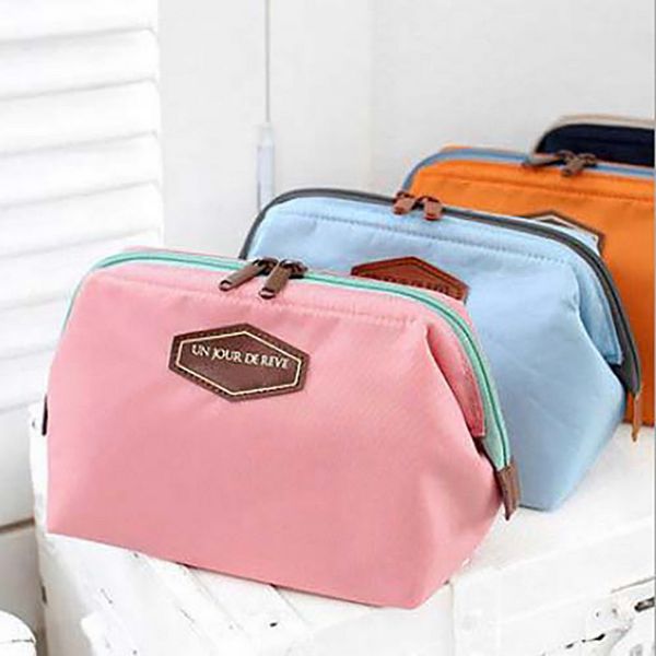 

multifunction makeup bag women cosmetic bags organizer box ladies nylon travel toiletry storage bags solid wash bag necessaire