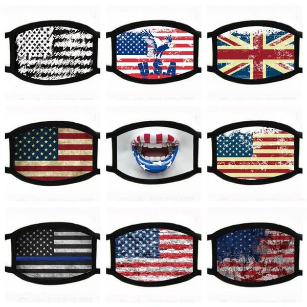 

dhl ship trump 2020 anti-dust cotton cloth flag mask for usa men women cycling mask