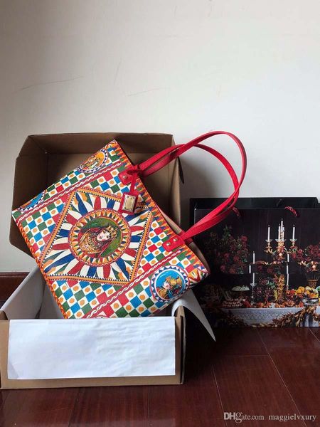 

flowers luxury 2019 full cowhide eather handbags color leather ladies' shopping shoulder bags