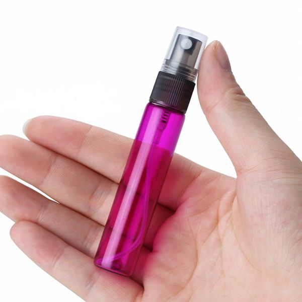 

fast shipping colorful glass perfume spray bottles 10ml refillable atomizer travel scent bottles packaging bottle in stock for parfum